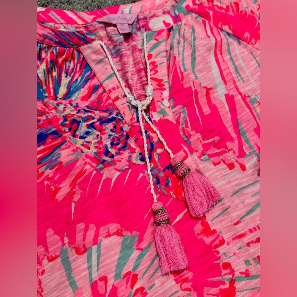 Lilly Pulitzer Tropical Shift Dress-Pink-XS - Picture 2 of 9